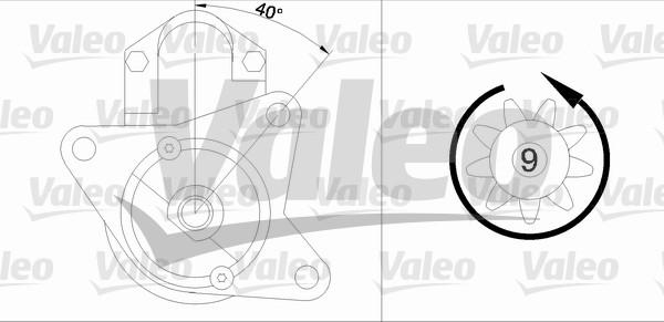 Valeo 458168 - Starter autospares.lv