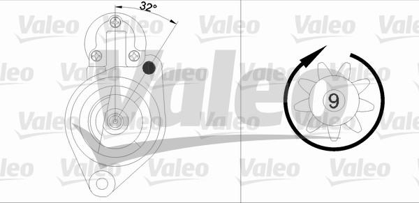 Valeo 458184 - Starter autospares.lv