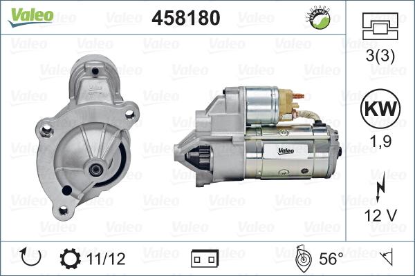 Valeo 458180 - Starter autospares.lv