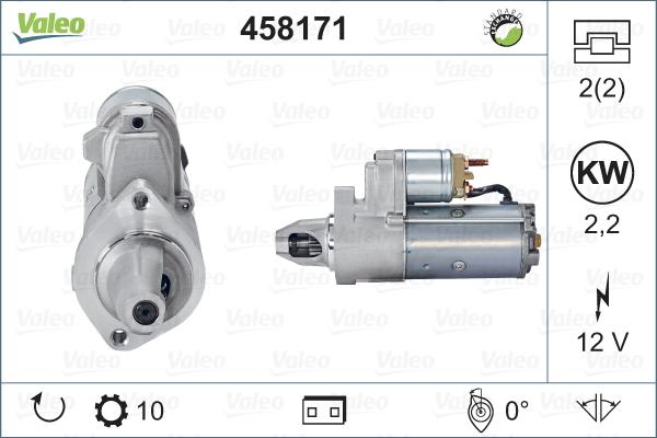 Valeo 458171 - Starter autospares.lv