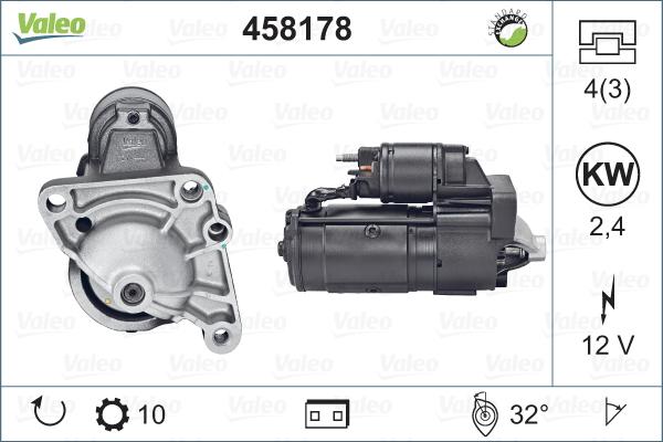 Valeo 458178 - Starter autospares.lv