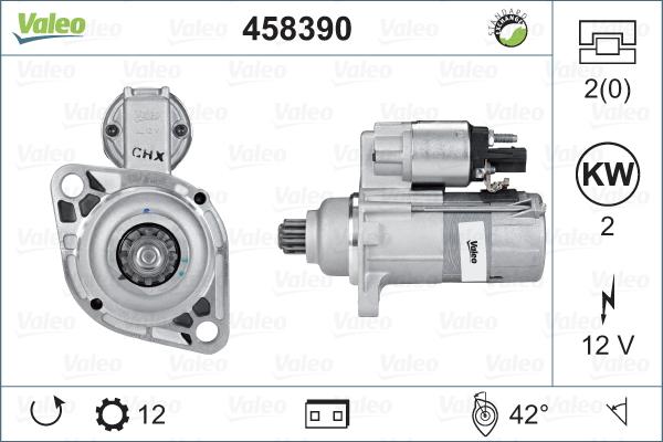 Valeo 458390 - Starter autospares.lv