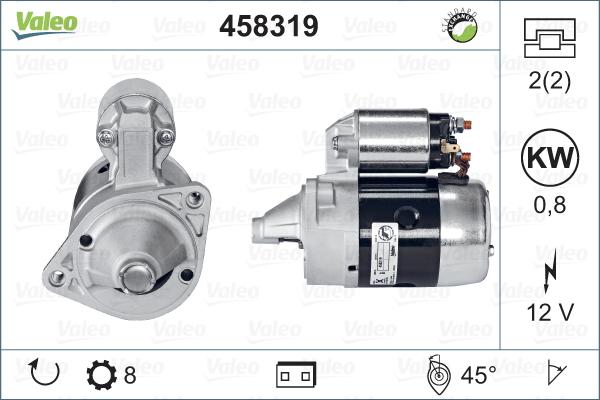 Valeo 458319 - Starter autospares.lv