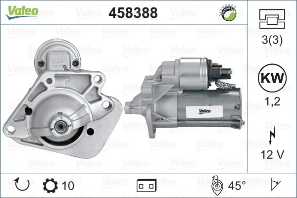 Valeo 458388 - Starter autospares.lv