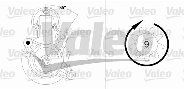 Valeo 458204 - Starter autospares.lv