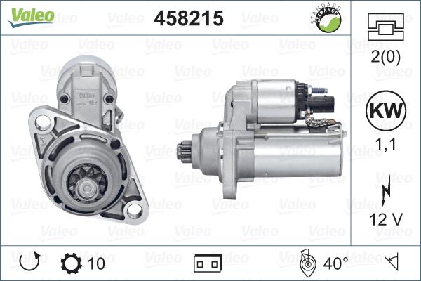 Valeo 458215 - Starter autospares.lv