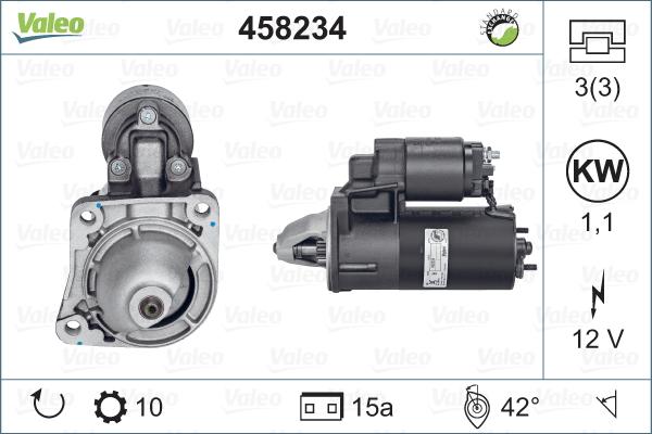 Valeo 458234 - Starter autospares.lv