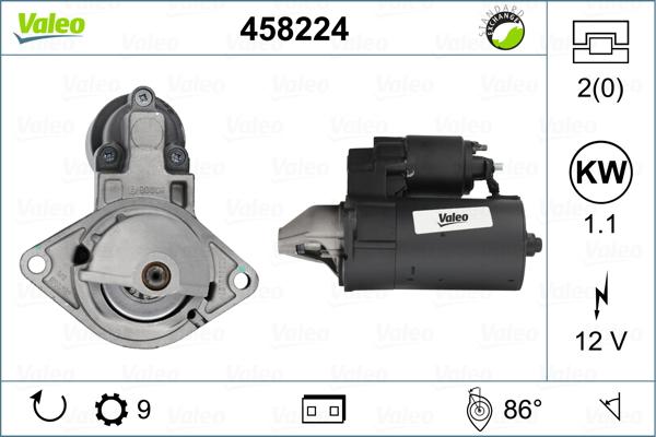 Valeo 458224 - Starter autospares.lv