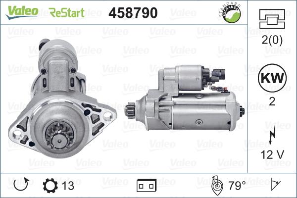 Valeo 458790 - Starter autospares.lv