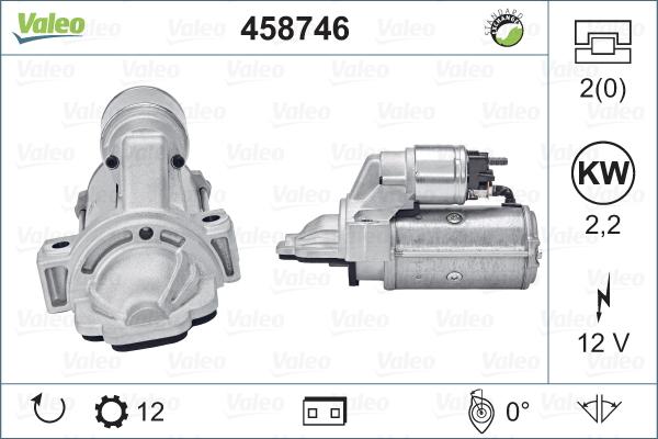 Valeo 458746 - Starter autospares.lv