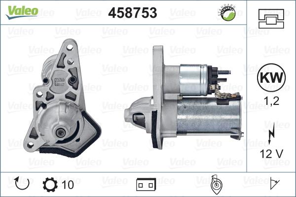 Valeo 458753 - Starter autospares.lv