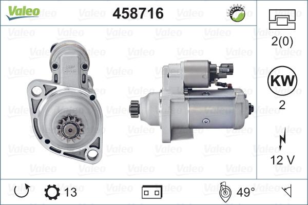 Valeo 458716 - Starter autospares.lv