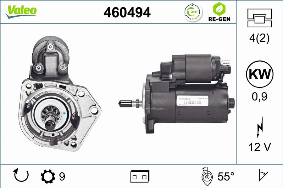 Valeo 460494 - Starter autospares.lv