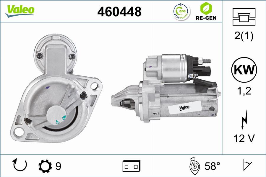 Valeo 460448 - Starter autospares.lv