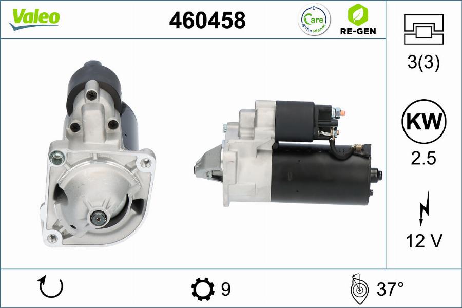 Valeo 460458 - Starter autospares.lv