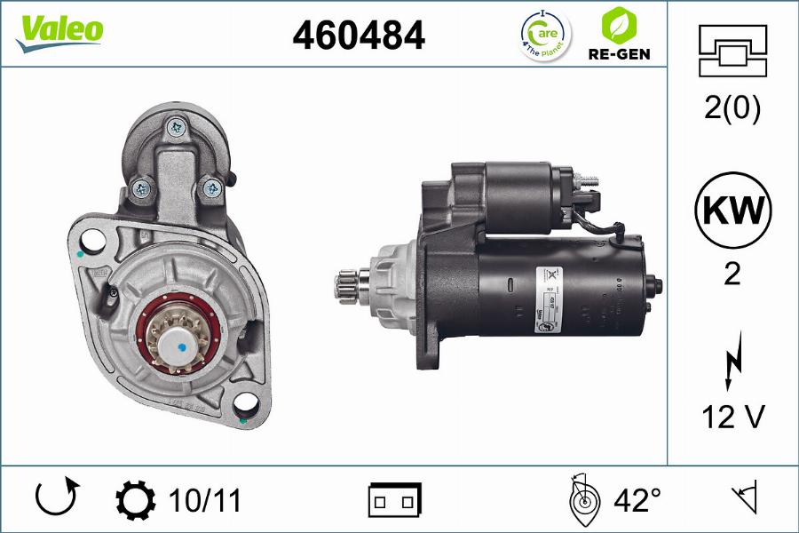 Valeo 460484 - Starter autospares.lv