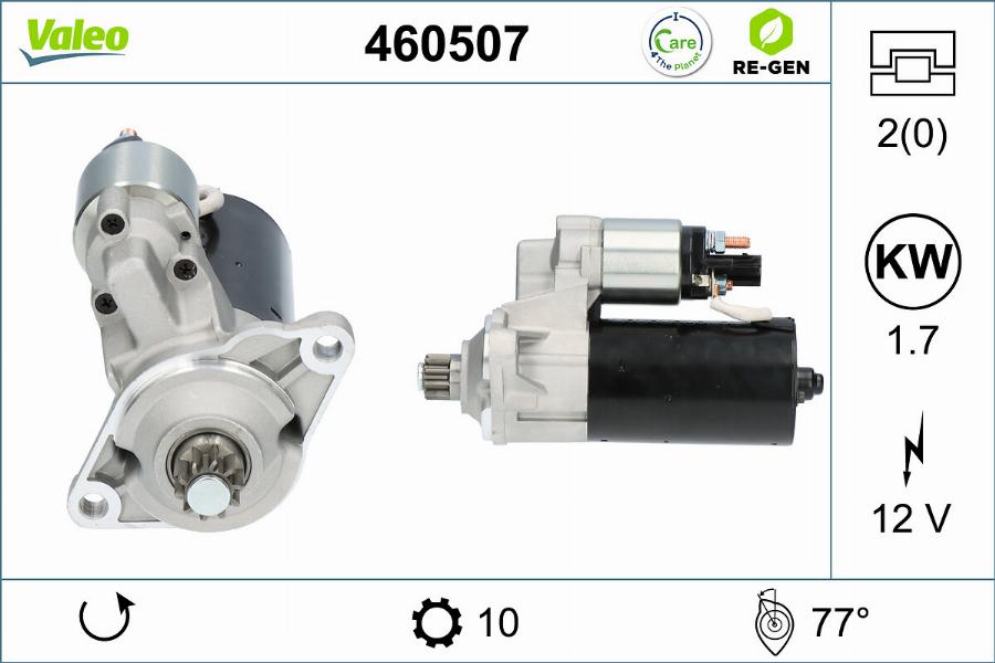 Valeo 460507 - Starter autospares.lv