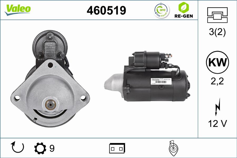 Valeo 460519 - Starter autospares.lv