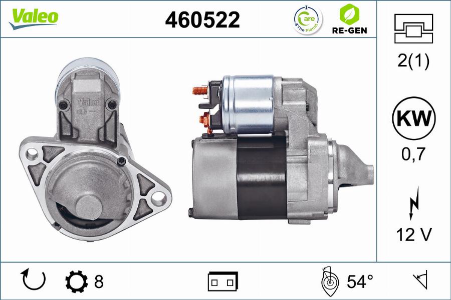 Valeo 460522 - Starter autospares.lv