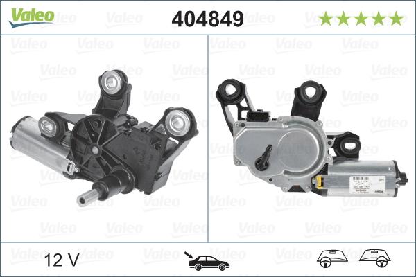 Valeo 404849 - Wiper Motor autospares.lv