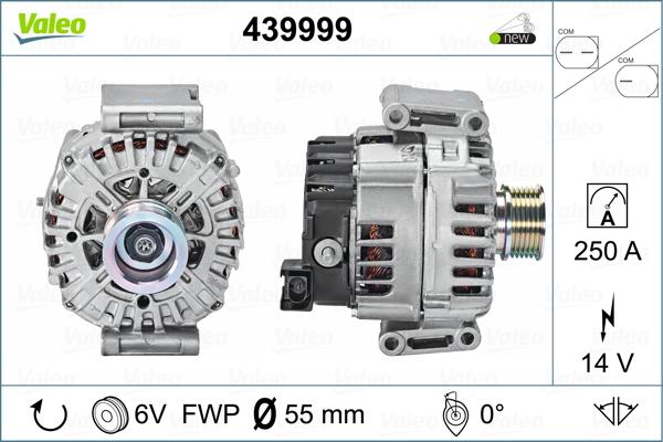 Valeo 439999 - Alternator autospares.lv