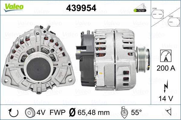 Valeo 439954 - Alternator autospares.lv