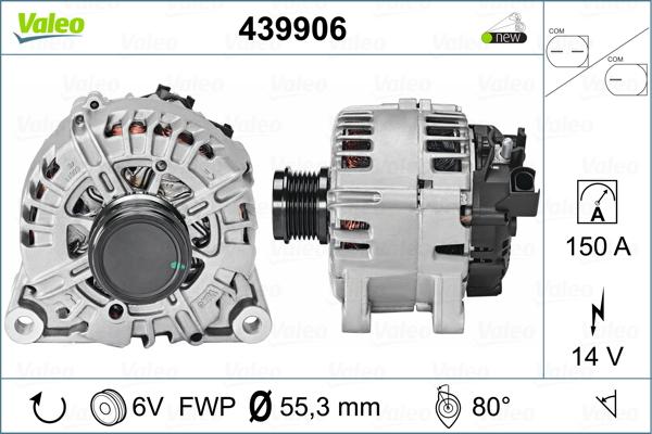 Valeo 439906 - Alternator autospares.lv