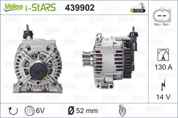 Valeo 439902 - Alternator, starter autospares.lv