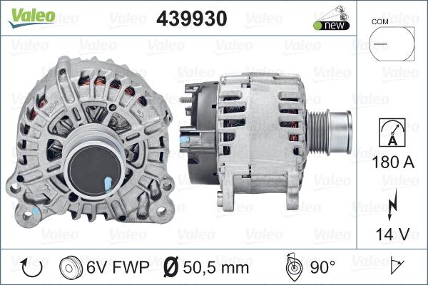 Valeo 439930 - Alternator autospares.lv