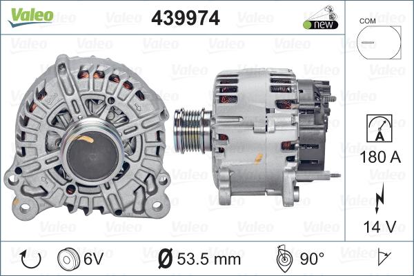 Valeo 439974 - Alternator autospares.lv