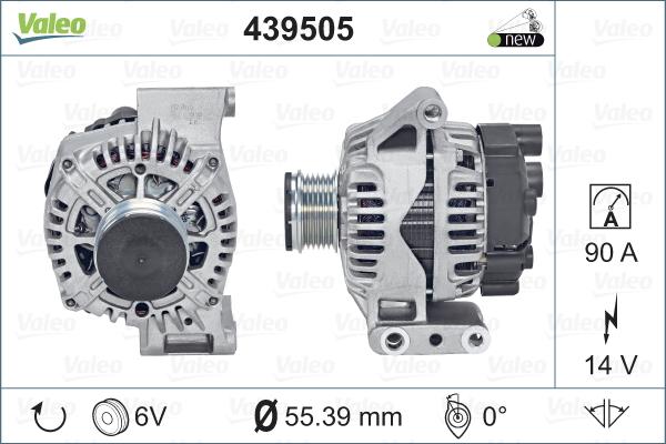 Valeo 439505 - Alternator autospares.lv