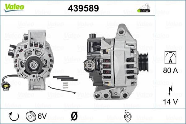 Valeo 439589 - Alternator autospares.lv