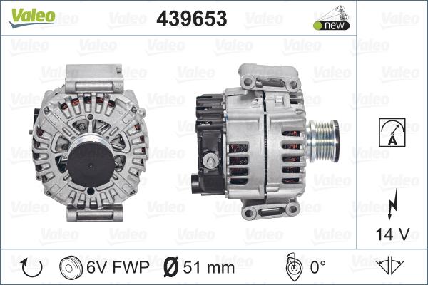 Valeo 439653 - Alternator autospares.lv