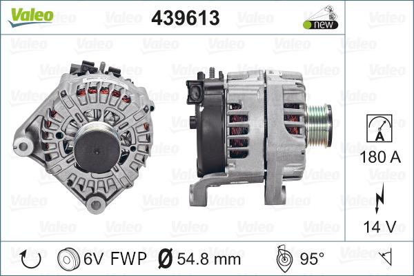 Valeo 439613 - Alternator autospares.lv