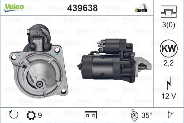 Valeo 439638 - Starter autospares.lv