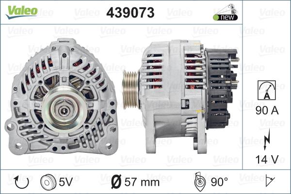 Valeo 439073 - Alternator autospares.lv