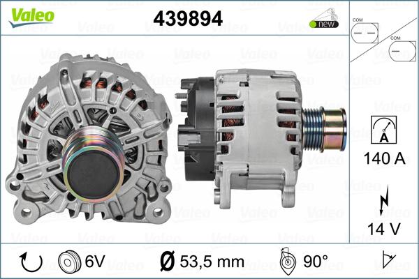 Valeo 439894 - Alternator autospares.lv