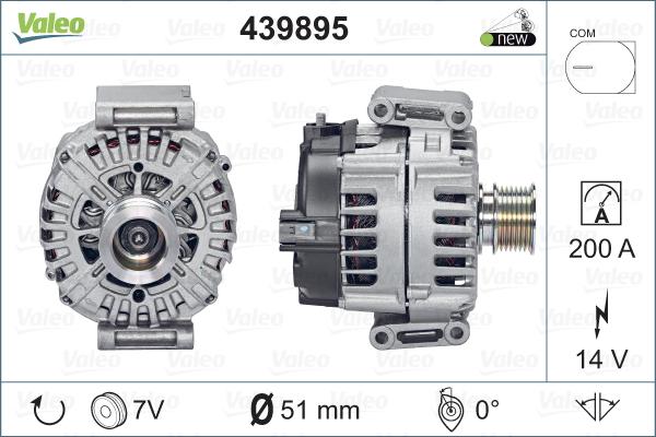 Valeo 439895 - Alternator autospares.lv