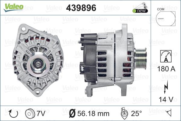 Valeo 439896 - Alternator autospares.lv