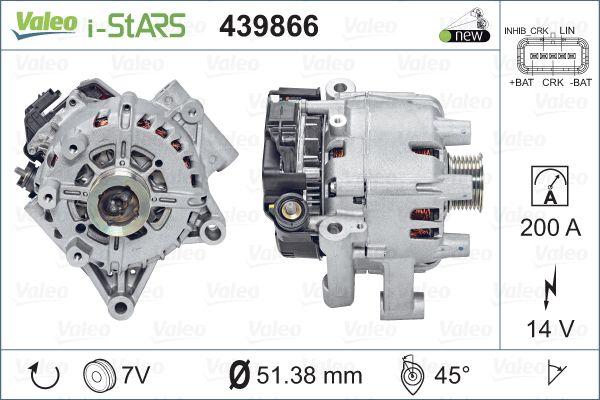 Valeo 439866 - Alternator, starter autospares.lv