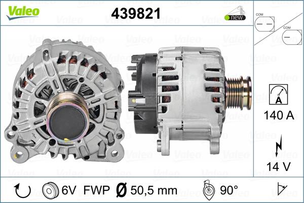 Valeo 439821 - Alternator autospares.lv