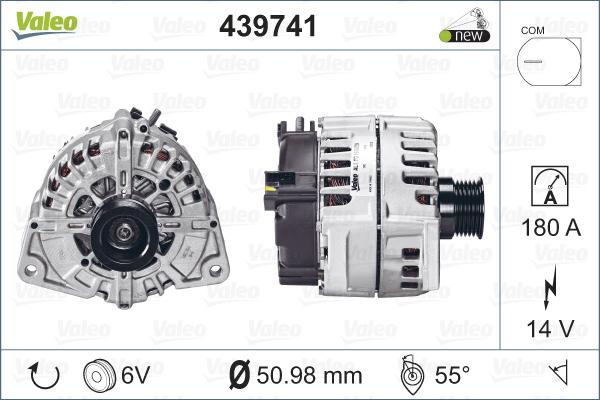 Valeo 439741 - Alternator autospares.lv