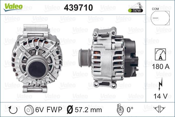 Valeo 439710 - Alternator autospares.lv