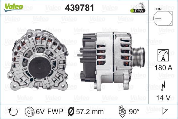 Valeo 439781 - Alternator autospares.lv