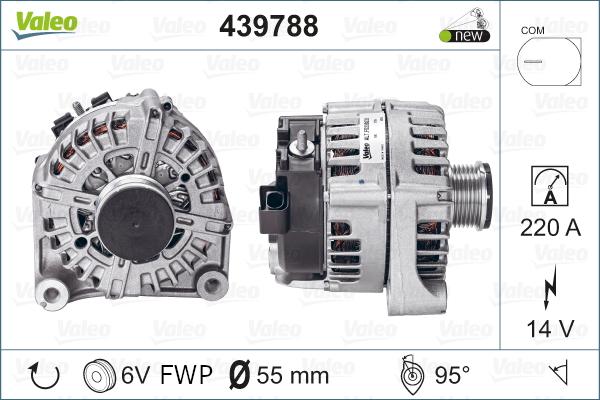 Valeo 439788 - Alternator autospares.lv