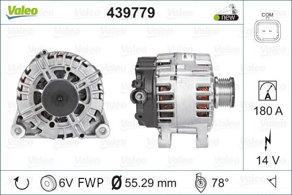 Valeo 439779 - Alternator autospares.lv