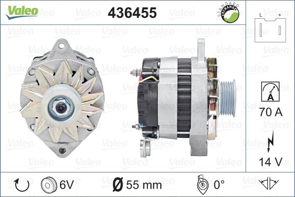 Valeo 436455 - Alternator autospares.lv