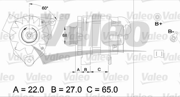 Valeo 436457 - Alternator autospares.lv