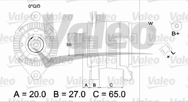 Valeo 436463 - Alternator autospares.lv