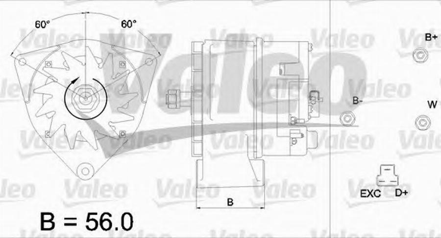 Valeo 436 419 - Alternator autospares.lv